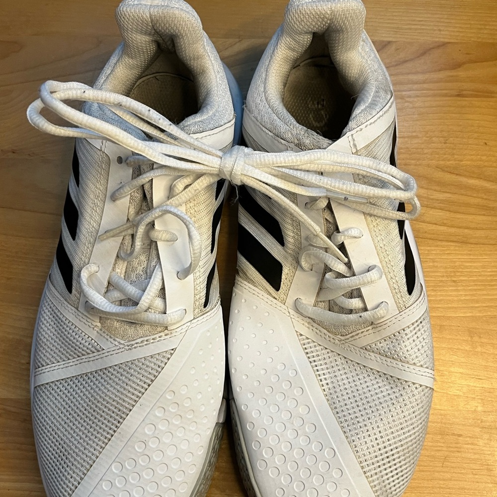 Men's White adidas Sneakers with Black Accents